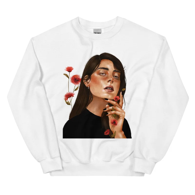 PETAL Women's Sweatshirt Hoodie with Drop Shoulder Relaxed Streetwear