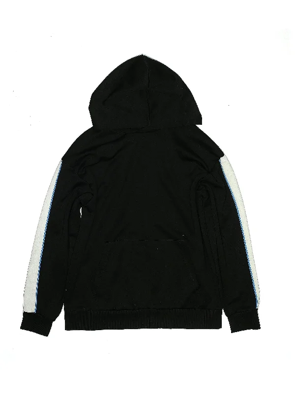 Pullover Hoodie Hoodie with Metallic Shiny Futuristic
