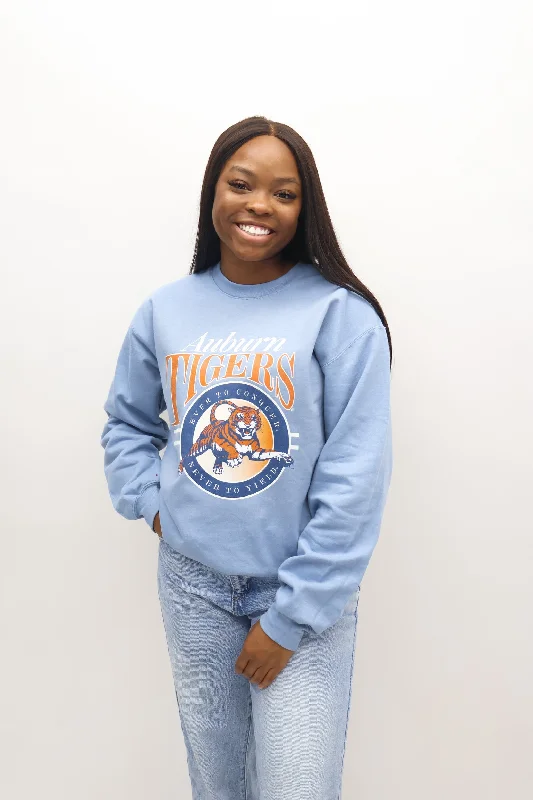 Scarlet Tigers Jumping Sweatshirt Hoodie with Batwing Sleeves Loose Dramatic