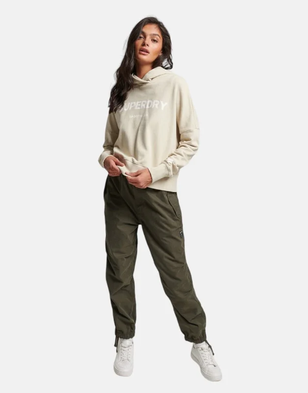 Superdry Core Sport Hooded Sweatshirt Hoodie with Belted Waist Structured Tailored