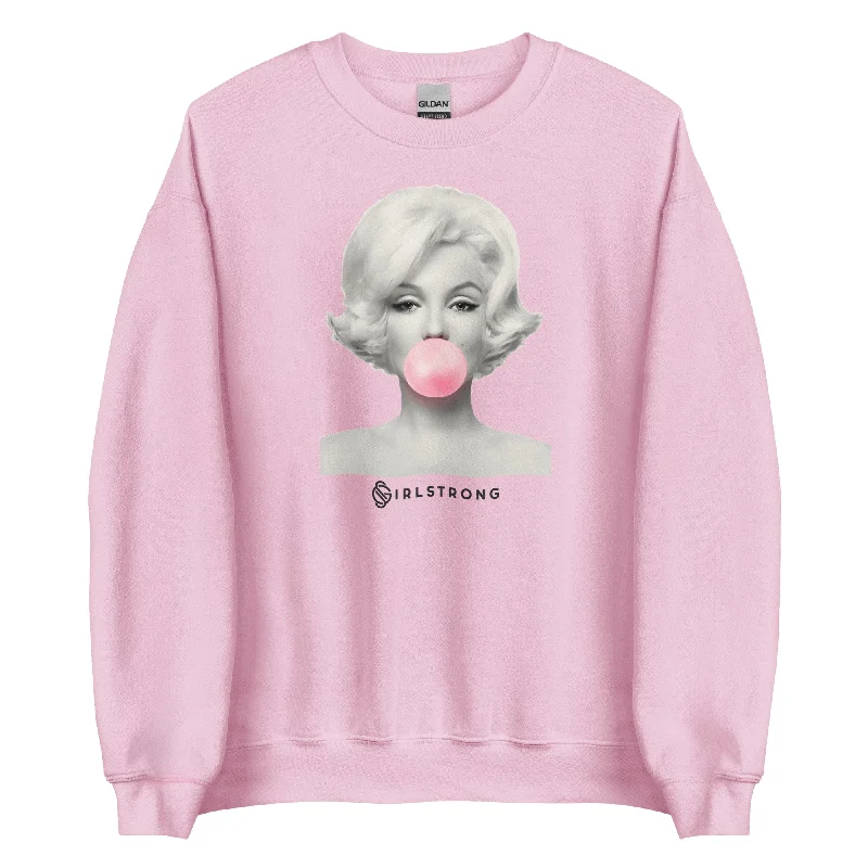 THE ESSENTIAL UNISEX SWEATSHIRT PINK MARILYN MONROE Hoodie with Bell Sleeves Flared Feminine THE ESSENTIAL UNISEX SWEATSHIRT PINK MARILYN MONROE Hoodie with Bell Sleeves Flared Feminine