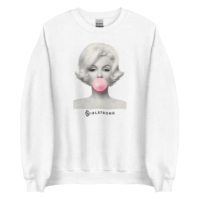 THE ESSENTIAL UNISEX SWEATSHIRT WHITE MARILYN MONROE Hoodie with Ribbed Neckline Snug Warm THE ESSENTIAL UNISEX SWEATSHIRT WHITE MARILYN MONROE Hoodie with Ribbed Neckline Snug Warm
