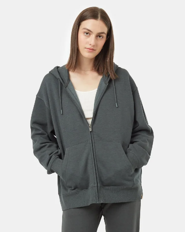 TreeFleece Oversized Zip Hoodie Hoodie with Hidden Zipper Minimalist Clean