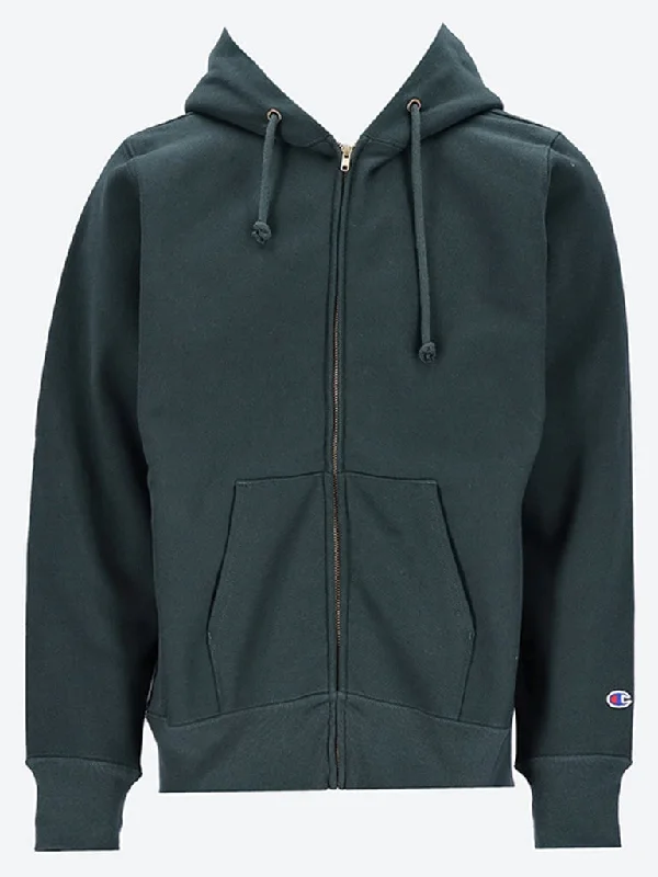 Full zip hoodie sweatshirt Hoodie with Front Slit Layering Stylish